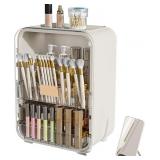 Knownyou Dustproof Makeup Organizer Box with Mirr Knownyou Dustproof Makeup Organizer Box with Mirr