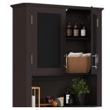 MEETWARM Bathroom Cabinet Wall Mounted with Doubl MEETWARM Bathroom Cabinet Wall Mounted with Doubl