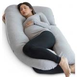 Pharmedoc Pregnancy Pillow, Grey U-Shape Full Bod Pharmedoc Pregnancy Pillow, Grey U-Shape Full Bod