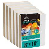 PHOENIX Gesso Boards for Painting - 8x10 Inch / 6 PHOENIX Gesso Boards for Painting - 8x10 Inch / 6