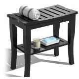Bamboo Shower Bench & Stool Waterproof - Wood Sho Bamboo Shower Bench & Stool Waterproof - Wood Sho