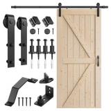 SMARTSTANDARD 36in x 84in Sliding Barn Door with SMARTSTANDARD 36in x 84in Sliding Barn Door with