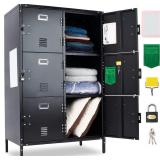 EXELPEN 6 Door Locker Cabinet - Metal Closet Stor EXELPEN 6 Door Locker Cabinet - Metal Closet Stor