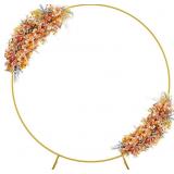 Fomcet 7.2FT Gold Round Backdrop Stand Metal Circ Fomcet 7.2FT Gold Round Backdrop Stand Metal Circ