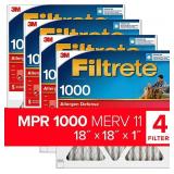 Filtrete 18x18x1 Air Filter MPR 1000 MERV 11, All Filtrete 18x18x1 Air Filter MPR 1000 MERV 11, All