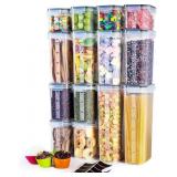 Airtight Food Storage Containers with Lids, Clear Airtight Food Storage Containers with Lids, Clear
