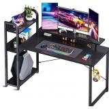 ODK Computer Desk with Storage Shelves and Monito ODK Computer Desk with Storage Shelves and Monito