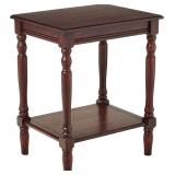 Decor Therapy Simplify End Table with Shelf, Espr Decor Therapy Simplify End Table with Shelf, Espr