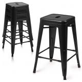 *READ DESC* MoNiBloom 24 Inch Metal Bar Stools Se *READ DESC* MoNiBloom 24 Inch Metal Bar Stools Se
