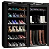 TXT&BAZ 27-Pairs Portable Boot Rack Double Row Sh TXT&BAZ 27-Pairs Portable Boot Rack Double Row Sh