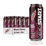 Mountain Dew Kickstart Black Cherry (16 Ounce Can Mountain Dew Kickstart Black Cherry (16 Ounce Can