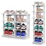 Flexible Combination Shoe Rack for Entryway, Grey Flexible Combination Shoe Rack for Entryway, Grey