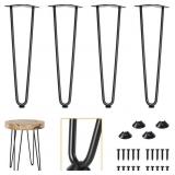 Genius Iron Hairpin Table Legs 20 inch, 1/2' Soli Genius Iron Hairpin Table Legs 20 inch, 1/2' Soli