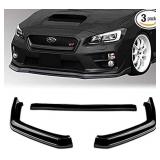 EPARTS 3 Pieces Front Bumper Lip Spoiler Splitter EPARTS 3 Pieces Front Bumper Lip Spoiler Splitter
