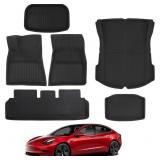 BASENOR 6PCS Tesla Model 3 Floor Mats 3D Full Set BASENOR 6PCS Tesla Model 3 Floor Mats 3D Full Set