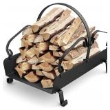 STEELEOPARD Fireplace Log Holder, Firewood Rack I STEELEOPARD Fireplace Log Holder, Firewood Rack I