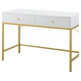 SUPERJARE Vanity Desk with Drawers, 47 inch Compu SUPERJARE Vanity Desk with Drawers, 47 inch Compu