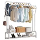 UDEAR Garment Rack Freestanding Hanger Double Rod UDEAR Garment Rack Freestanding Hanger Double Rod