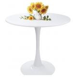 Modern Round Dining Table White 31.5' with Pedest Modern Round Dining Table White 31.5' with Pedest