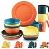 Kyraton Plastic Dinnerware Sets of 20 Pieces, Unb Kyraton Plastic Dinnerware Sets of 20 Pieces, Unb