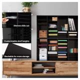 AdirOffice Wooden Literature Organizer Sorter - S AdirOffice Wooden Literature Organizer Sorter - S
