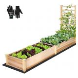 VIVOSUN Raised Garden Bed with Trellis for Vine C VIVOSUN Raised Garden Bed with Trellis for Vine C