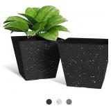 Decorlife Plant Pots, 8 Inch Flower Pots with Dra Decorlife Plant Pots, 8 Inch Flower Pots with Dra
