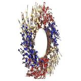 Veterans Day Wreath,Fourth of July Wreath 10 Inch Veterans Day Wreath,Fourth of July Wreath 10 Inch