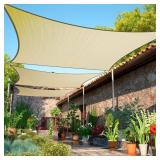ShadeMart 10' x 16' Beige Rectangle Sun Shade Sai ShadeMart 10' x 16' Beige Rectangle Sun Shade Sai