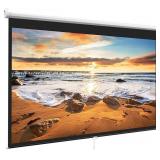 Projector Screen 100 Inch 16:9 - Auto-Locking Por Projector Screen 100 Inch 16:9 - Auto-Locking Por