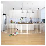 COMOMY 198' Baby Gate Extra Wide, Dog Gate Pet Ga COMOMY 198' Baby Gate Extra Wide, Dog Gate Pet Ga