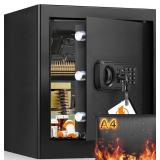1.5 Cub Home Safe Box Fireproof Waterproof with A 1.5 Cub Home Safe Box Fireproof Waterproof with A