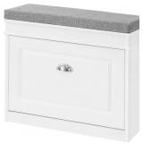Haotian FSR82-K-W, White Hallway Shoe Bench, Shoe Haotian FSR82-K-W, White Hallway Shoe Bench, Shoe