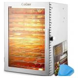 COLZER Food-Dehydrator for Jerky 12 Stainless Ste COLZER Food-Dehydrator for Jerky 12 Stainless Ste