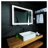 LED Bathroom Mirror Wall-Mounted Vanity Mirror wi LED Bathroom Mirror Wall-Mounted Vanity Mirror wi