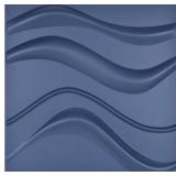 Art3d A10003BL 3D Wall Panels, Blue, 32 Square Fe Art3d A10003BL 3D Wall Panels, Blue, 32 Square Fe