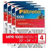 Filtrete 20x24x1 Air Filter, MPR 1000, MERV 11, M Filtrete 20x24x1 Air Filter, MPR 1000, MERV 11, M