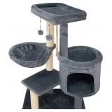Fashion Design Cat Tree with Cat Condo Hammock an Fashion Design Cat Tree with Cat Condo Hammock an