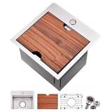 VALISY 15x15 inch 304 Stainless Steel Square Topm VALISY 15x15 inch 304 Stainless Steel Square Topm