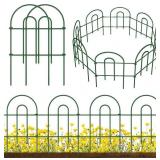 Amagabeli 25 Panels Green Decorative Garden Fence Amagabeli 25 Panels Green Decorative Garden Fence