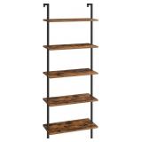 HOOBRO DIY Ladder Shelf Bookcase, 5-Tier Wall Mou HOOBRO DIY Ladder Shelf Bookcase, 5-Tier Wall Mou