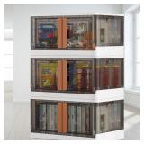 Stackable Storage Bins With Lids and Double Doors Stackable Storage Bins With Lids and Double Doors