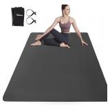 Large Yoga Mat for Men and Women - 6'x4'x6mm, Ext Large Yoga Mat for Men and Women - 6'x4'x6mm, Ext