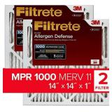 Filtrete 14x14x1 Air Filter, MPR 1000, MERV 11, M Filtrete 14x14x1 Air Filter, MPR 1000, MERV 11, M