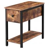 HOOBRO Side Table, 2-Tier Nightstand with Drawer, HOOBRO Side Table, 2-Tier Nightstand with Drawer,