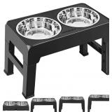 URPOWER Elevated Dog Bowls 4 Height Adjustable Ra URPOWER Elevated Dog Bowls 4 Height Adjustable Ra