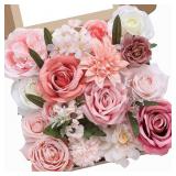 Serwalin Fake Flowers Artificial Pink Flowers Wed Serwalin Fake Flowers Artificial Pink Flowers Wed