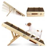 TNELTUEB Adjustable Dog Ramp, Wooden Folding Port TNELTUEB Adjustable Dog Ramp, Wooden Folding Port