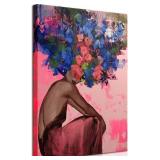AKWISH Framed African American Canvas Wall Art Co AKWISH Framed African American Canvas Wall Art Co