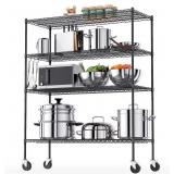 Luxspire Wire Shelving Unit with Wheels, Heavy Du Luxspire Wire Shelving Unit with Wheels, Heavy Du